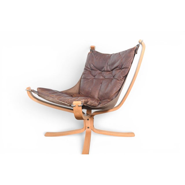 Mid 20th Century Pair of Lowback Sigurd Ressell Falcon Chairs in Lacquered Beech For Sale In San Francisco - Image 6 of 11