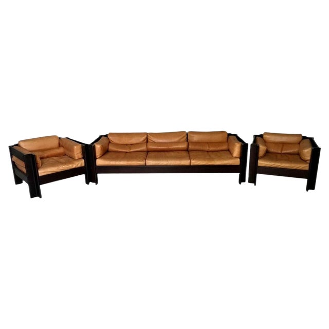 Living Room Set by Asti for Poltronova, Set of 3 For Sale