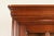 Grange French Louis Philippe Carved Cherry Wood Breakfront Bookcase Cabinet, Circa 1960s For Sale - Image 9 of 17