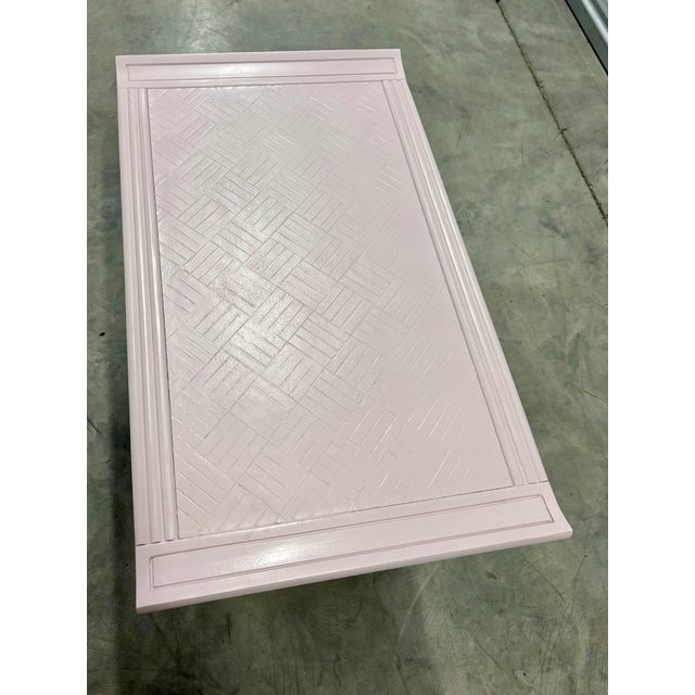Rare Pink Chinoiserie Pagoda Style Nightstand/Accent Table by Thomasville For Sale - Image 12 of 12
