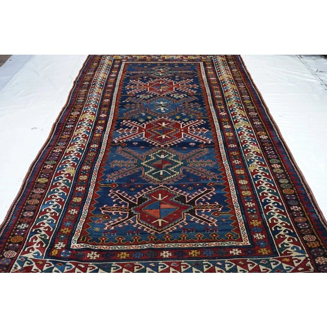 Antique Kazak Rug 5'7'' X 11'11'' For Sale In New York - Image 6 of 9