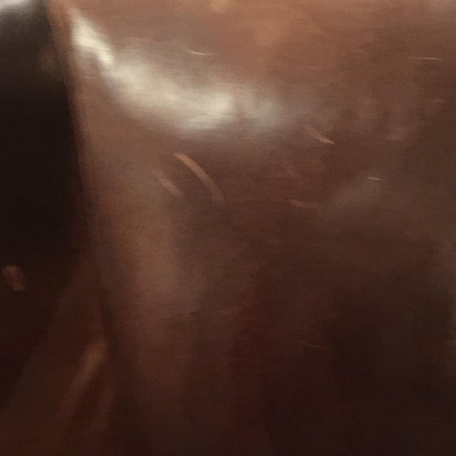 Traditional Restoration Hardware Leather Drake Wingback Chairs - a Pair | Chairish