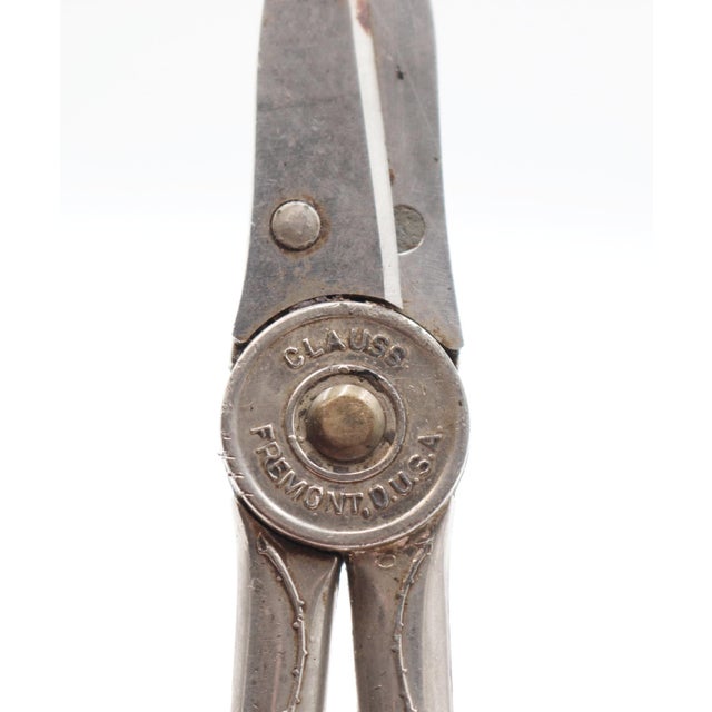 1950s 1950s Clauss Cutlery Garden Club Silver Plated Shears For Sale - Image 5 of 7