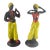 Pair of Vintage Alexander Backer Blackamoor Chalkware Figurines For Sale
