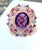 Bochic “Orient” Amethyst & Ruby & Multi Gem Cocktail Ring Set 18K & Silver, Size 8 For Sale - Image 11 of 12
