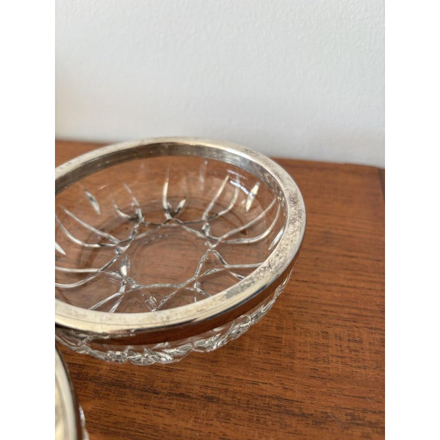 Vintage Glass and Stainless Steel Appetizer Platter, 1970s For Sale - Image 8 of 13