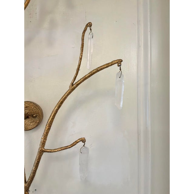 Currey & Company Currey & Co Forest Wall Sconces - Pair For Sale - Image 4 of 9