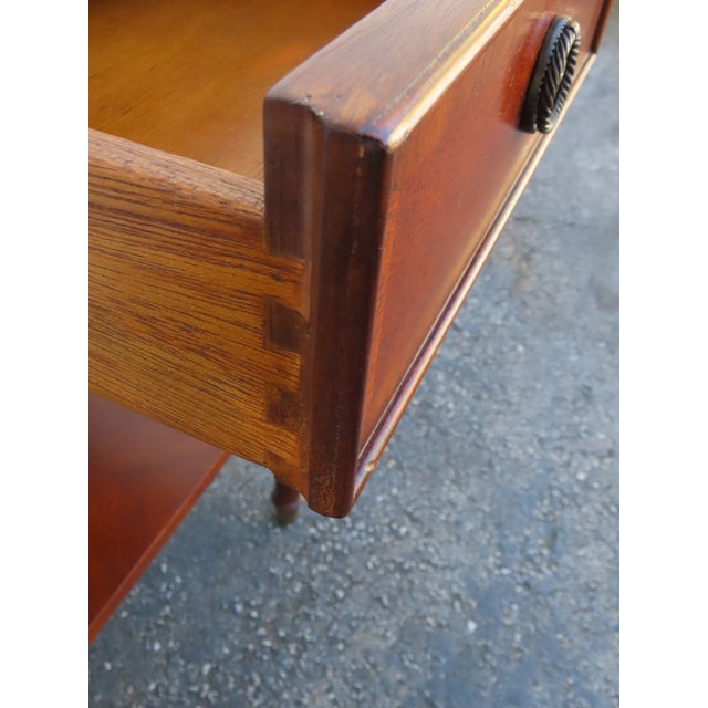 Late 20th Century Ethan Allen Nightstand Bedside Side End Table 6375 For Sale - Image 5 of 14