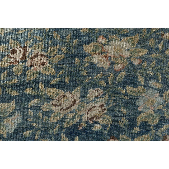 1920s Doris Leslie Blau Antique Turkish Allover Floral Pale Sand Rug - c. 1920 For Sale - Image 5 of 9