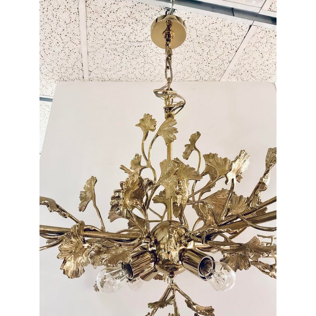 Made Goods Modern Brass Ginkgo Teresa Chandelier For Sale In Atlanta - Image 6 of 6