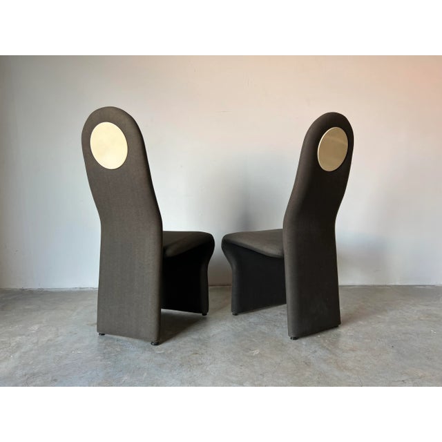 Jan Ekselius - Style Postmodern Accent/ Dining Chairs by Roger Rougier - a Pair For Sale - Image 4 of 12