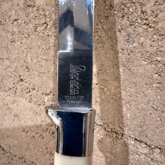 Riviera Cutlery, Custom Concave, Stainless Germany Box Set of 6 Knives For Sale - Image 16 of 18