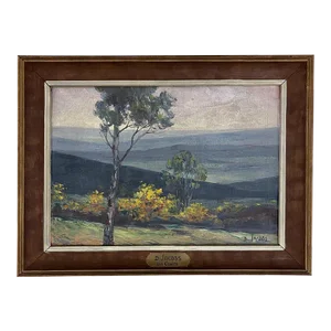 Antique Framed Oil Painting on Board by Dieudonné Jacobs (1887-1967)