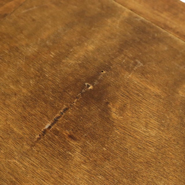 Vintage Wood Stool, 1950s For Sale - Image 14 of 16