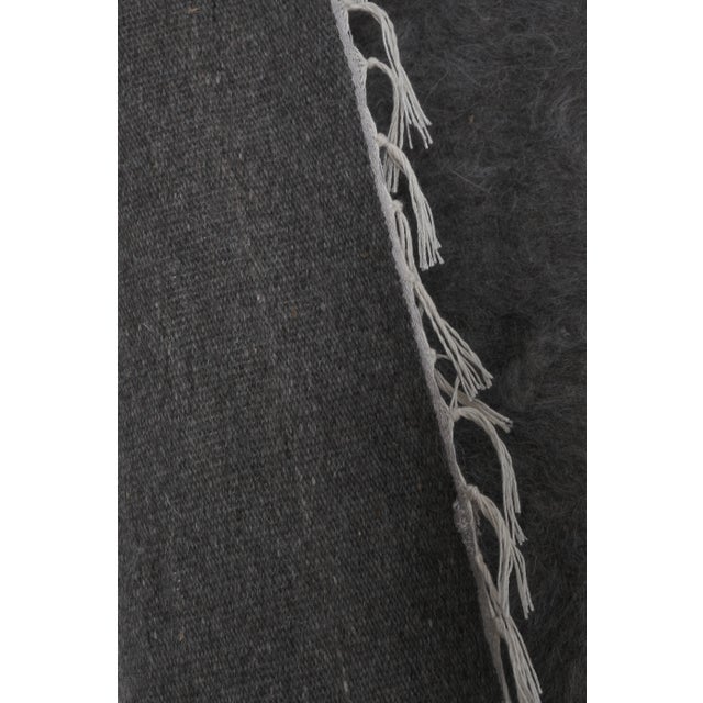 Vintage Striped Turkish Blanket Kilim Rug 10'5'' X 10'11'' For Sale - Image 11 of 13