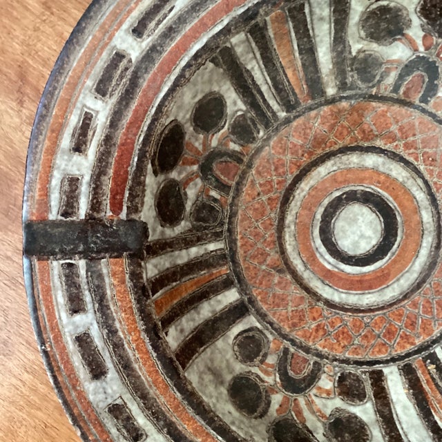 Mid Century Modern Ceramic Pottery Large Ashtray/Bowl 75576 Italy For Sale In Chicago - Image 6 of 12