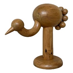 Large Wooden Ostrich from Kaija Aarikka, 1970s For Sale