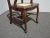 Vintage French Country Brown Oak Side Chair W Cane Seat and Carved Backrest For Sale - Image 10 of 13