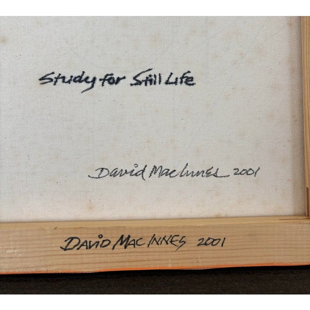 2000 - 2009 David Mac Innes Painting Inspired by Henri Matisse “Study for Still Life” Signed Original 2001 For Sale - Image 5 of 7