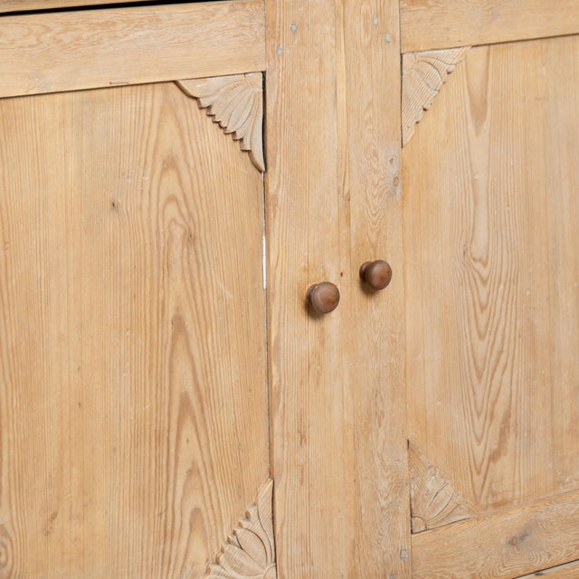 19th-Century Swedish Pine Four Door Cabinet For Sale - Image 12 of 14