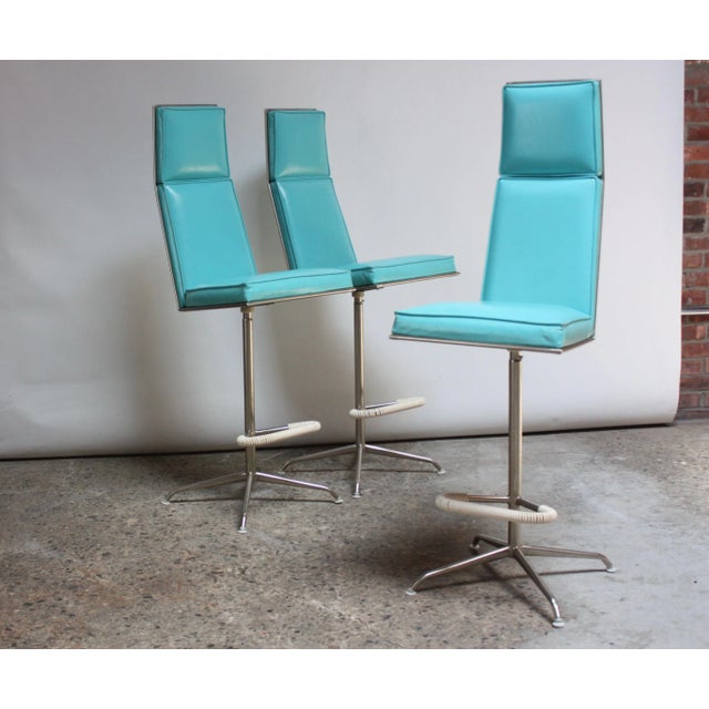 Set of Three American Modern High-Back Barstools by Jansko For Sale - Image 13 of 13