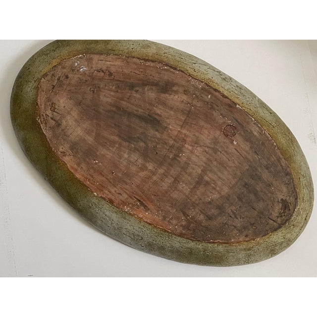 Mid 20th Century Large Hand Painted Abstract Ceramic Platter Stamped Madoura Plein Feu Brutalist For Sale - Image 13 of 16