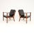 A stunning pair of vintage Danish armchairs by Ole Wanscher. They were made by P. Jeppesen, they date from the 1960’s. The...