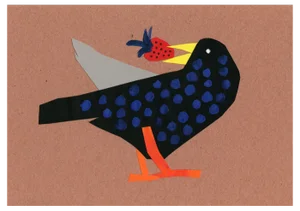 Marianna Oklejak, Starlingo-Crow, 2020, Collage on Paper
