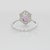 Metal Pink Sapphire Ring With Earth Mined Diamonds: Solid 14k Gold, Size 6.75 For Sale - Image 7 of 8