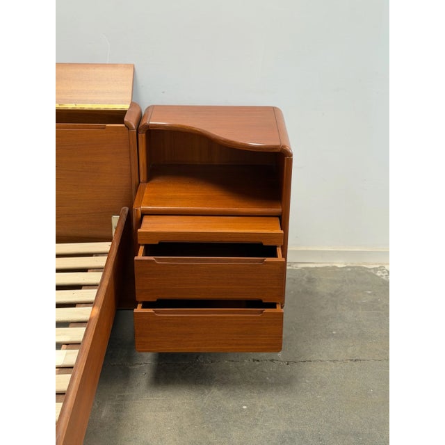 Vintage Danish Teak California King Bed For Sale - Image 11 of 18