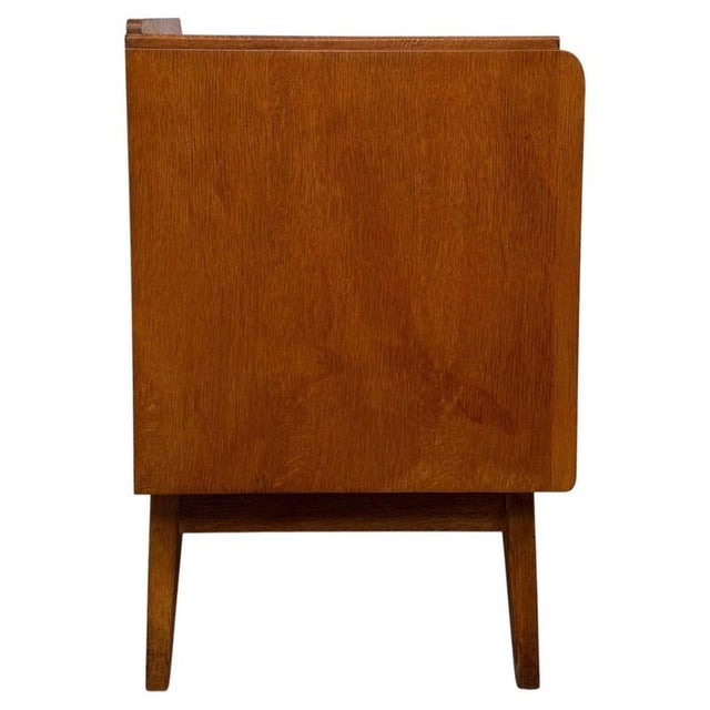 Vintage 20th Century English Golden Oak Low Chest of Drawers For Sale - Image 10 of 15