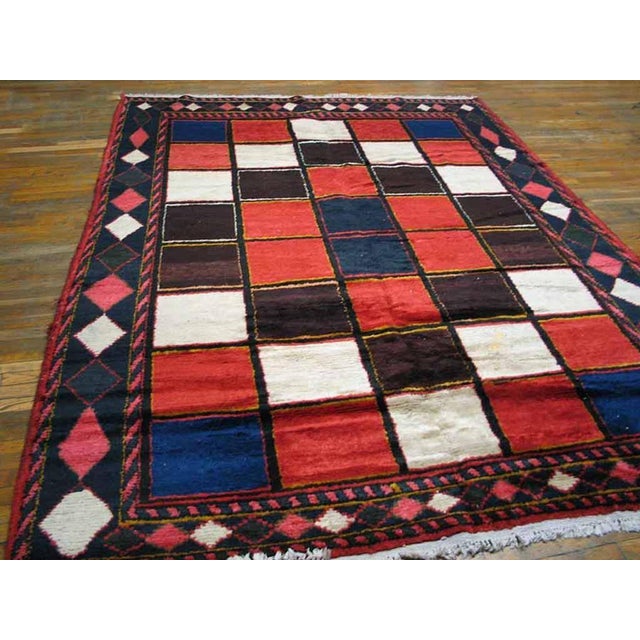 1930 S. Persian Gabbeh Carpet ( 7'8" x 10' - 233 x 305 ) Antique Gabbeh Persian Multicolor 1930s Rug, Circa Date: 1930s....