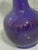 Bright Purple Flambé Glaze Chinese Porcelain Vase 6" Height For Sale - Image 4 of 6