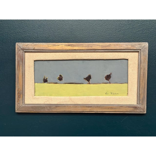 Evert Färhm, Scanian Landscape, 1950s, Oil Painting on Panel, Framed For Sale - Image 11 of 14