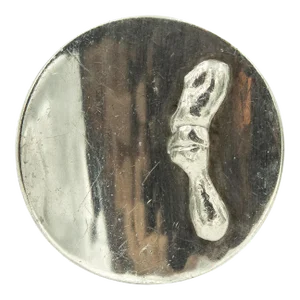 Danish Modernist Sculptural Ring with Hand Holding Flame Torch by Ib Bluitgen size 7.5