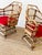 Vintage 1960s Pair of Rattan Chairs / Boho Coastal Style For Sale - Image 11 of 12