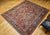 Antique Persian Heriz Serapi Rug, Hand-Knotted Wool, All-Over Geometric Pattern, Brick & Navy, 8x9 For Sale - Image 14 of 15