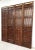 Brown Antique Chinese Temple Doors Panels Screens Wall Art - Set of 4 For Sale - Image 8 of 13