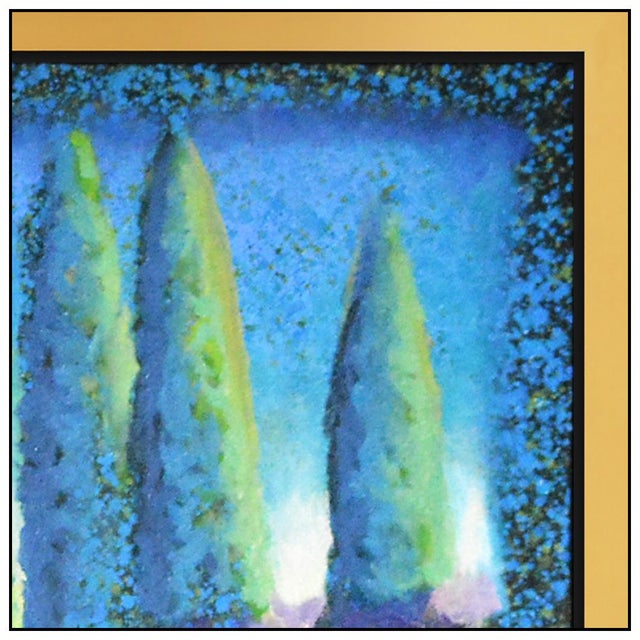 Lowell Nesbitt Late 20th Century Gardens Contemporary Oil Painting on Canvas Lowell Blair Nesbitt For Sale - Image 4 of 5