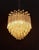 Vintage murano chandelier. With a round, alternating shape, venini-style, from the 1970s, very unique and designer....