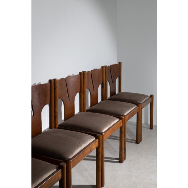 Vintage Italian Chairs from Mobilgirgi, 1970s, Set of 6 For Sale - Image 12 of 16