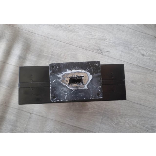 "Magneta" station clock, 1960s, Double-sided, square. Operates with a built-in (new) master clock, allowing...
