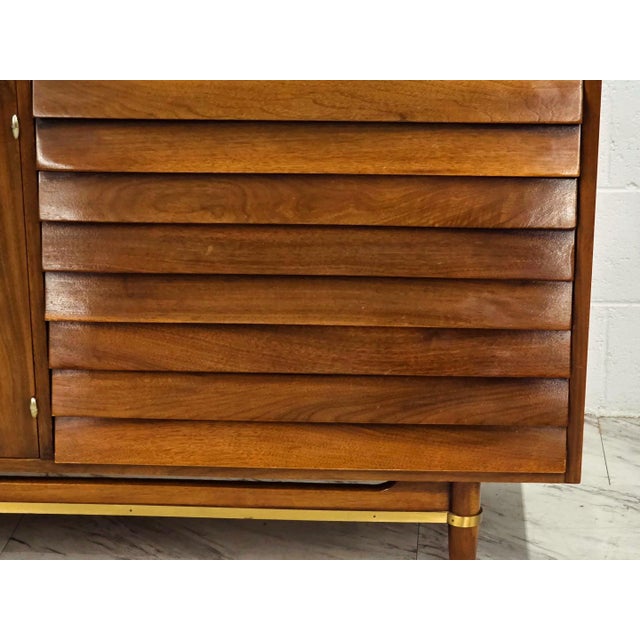 American of Martinsville Mid 20th Century American of Martinsville 'Dania' Triple Dresser For Sale - Image 4 of 6