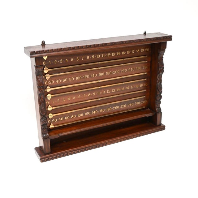 A charming and extremely well made antique Victorian snooker scoreboard. This was made in England, we would date it to...