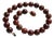 Rare Red Rutilated Quartz Necklace, With Sterling Silver Red Quartz Clasp For Sale
