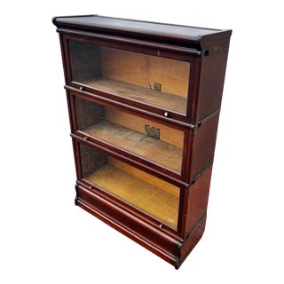 Late 19th Century Globe Wernicke Barrister Bookcase For Sale