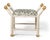 2020s Boca White Ocelot Celadon Bamboo Bench For Sale - Image 5 of 8