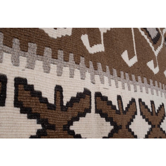 Vintage Turkish Kayseri Kilim Rug 3'10" X 4'7" For Sale - Image 10 of 13