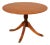 Duncan Phyfe Style Mahogany Round Breakfast Table With Brass Claw Feet For Sale