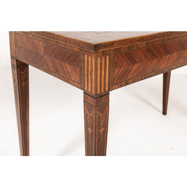 Italian Kingwood and Walnut Console Tables, 18th Century, Set of 2 For Sale - Image 5 of 12
